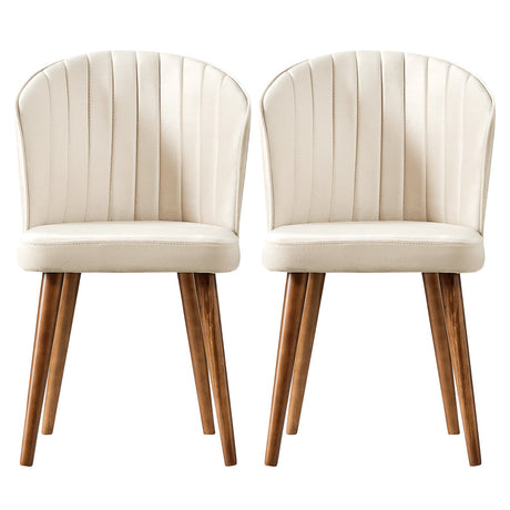 Parsons Beige Velvet Dining Chair from Ashcroft Furniture - Luna Furniture