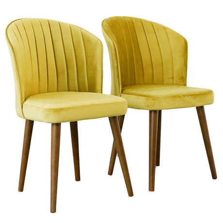Parsons Gold Velvet Dining Chair from Midinmod - Luna Furniture