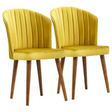 Parsons Gold Velvet Dining Chair from Ashcroft Furniture - Luna Furniture