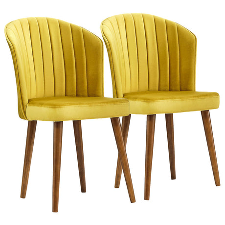 Parsons Gold Velvet Dining Chair from Ashcroft Furniture - Luna Furniture
