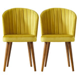 Parsons Gold Velvet Dining Chair from Ashcroft Furniture - Luna Furniture