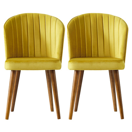 Parsons Gold Velvet Dining Chair from Ashcroft Furniture - Luna Furniture