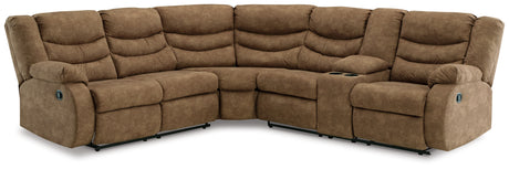 Partymate 2-Piece Sectional with Recliner in Brindle from Ashley - Luna Furniture
