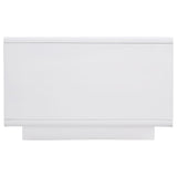 Paseo White High Gloss Cocktail Coffee Table from Coaster - Luna Furniture