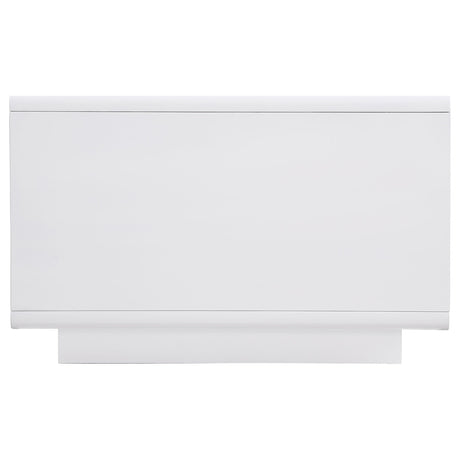 Paseo White High Gloss Cocktail Coffee Table from Coaster - Luna Furniture