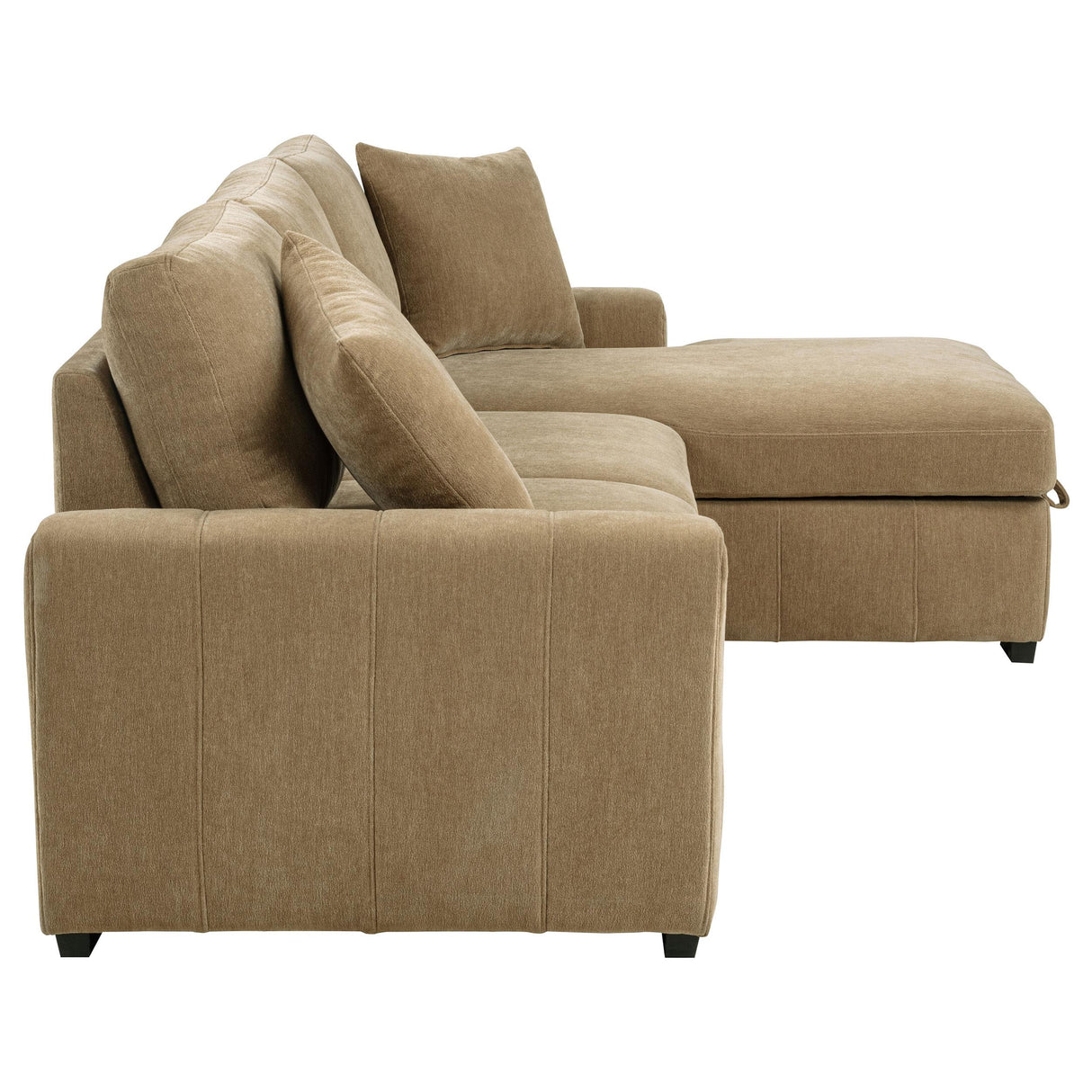 Pastrana Upholstered Sleeper Sectional Sofa Camel from Coaster - Luna Furniture