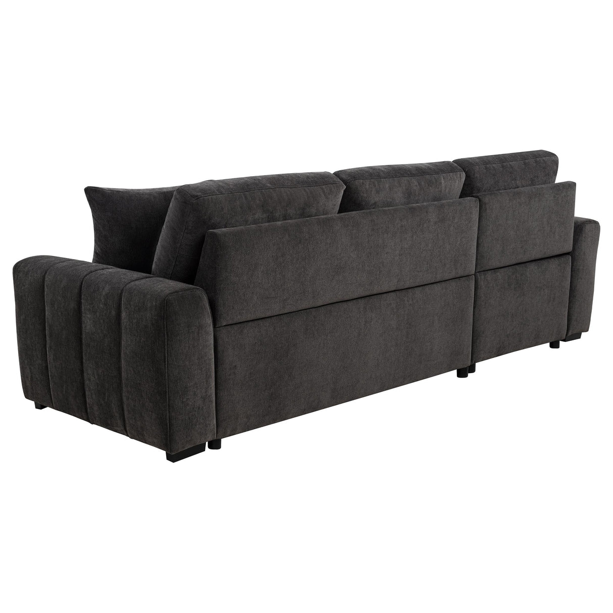 Pastrana Upholstered Sleeper Sectional Sofa Charcoal Grey from Coaster - Luna Furniture