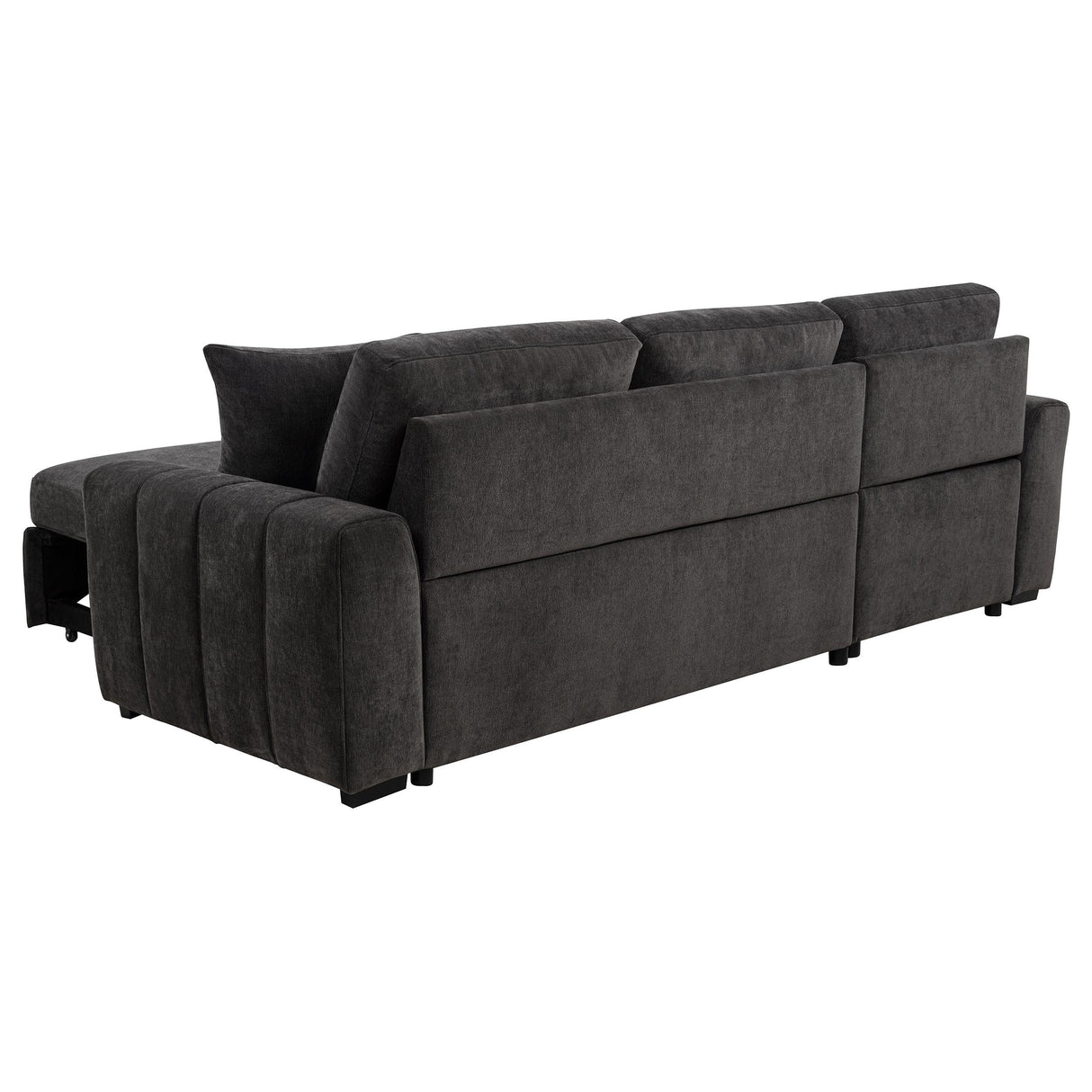 Pastrana Upholstered Sleeper Sectional Sofa Charcoal Grey from Coaster - Luna Furniture