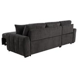 Pastrana Upholstered Sleeper Sectional Sofa Charcoal Grey from Coaster - Luna Furniture