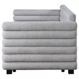 Patricia Gray Boucle Upholstered Twin Day Bed with Trundle from Coaster - Luna Furniture
