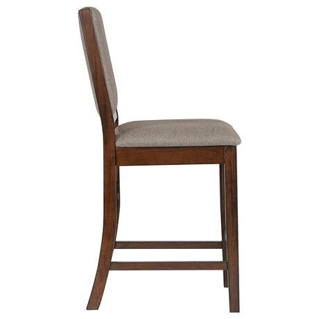Patterson Mango Oak Upholstered Counter Chair, Set of 2 from Coaster - Luna Furniture