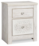 Paxberry Whitewash Full Panel Bed, Chest and Nightstand from Ashley Furniture - Luna Furniture