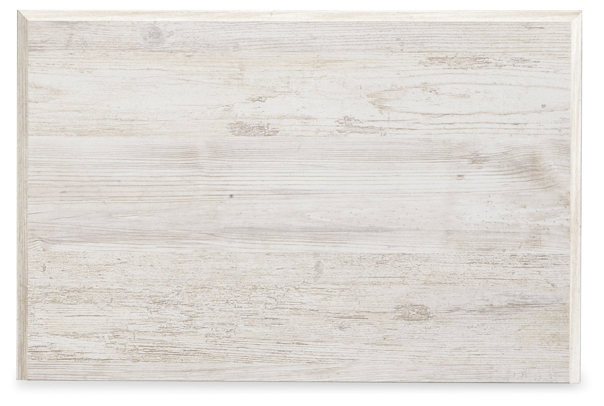 Paxberry Whitewash Full Panel Bed, Chest and Nightstand from Ashley Furniture - Luna Furniture