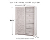 Paxberry Whitewash Full Panel Bed, Chest and Nightstand from Ashley Furniture - Luna Furniture