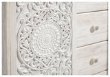 Paxberry Whitewash Full Panel Bed, Chest and Nightstand from Ashley Furniture - Luna Furniture