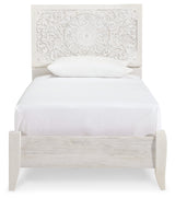 Paxberry Whitewash Twin Panel Bed, Chest and Nightstand from Ashley - Luna Furniture