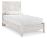 Paxberry Whitewash Twin Panel Bed, Chest and Nightstand from Ashley - Luna Furniture