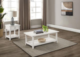 Payne Distressed White 2-Piece Coffee and 1-Drawer End Table Set from Coaster - Luna Furniture
