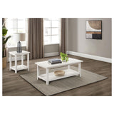 Payne Distressed White 2-Piece Coffee and End Table Set from Coaster - Luna Furniture