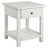 Payne Distressed White 3-Piece Coffee and 1-Drawer End Table Set from Coaster - Luna Furniture