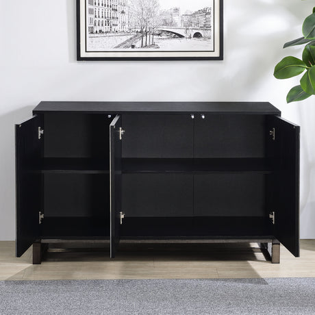Mazie 3-Door SIdeboard with Patterned Mirror Doors from Steve Silver - Luna Furniture