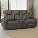 Marlow Charcoal Manual Reclining Loveseat from Steve Silver - Luna Furniture