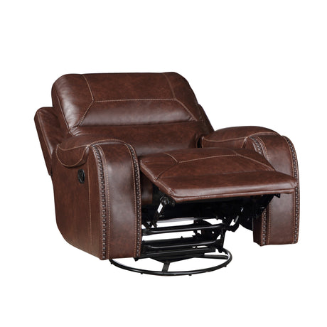 Keily Brown Manual Swivel Glider Recliner from Steve Silver - Luna Furniture