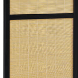 Pearce Natural 4-Panel Bamboo Room Divider Folding Screen from Coaster - Luna Furniture