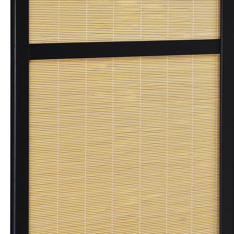 Pearce Natural 4-Panel Bamboo Room Divider Folding Screen from Coaster - Luna Furniture