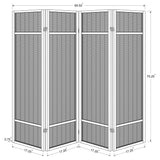 Pearce Natural 4-Panel Bamboo Room Divider Folding Screen from Coaster - Luna Furniture