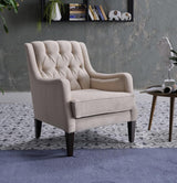 Pearle Cream Accent Armchair from Bellona - Luna Furniture