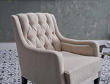 Pearle Cream Accent Armchair from Bellona - Luna Furniture