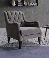 Pearle Grey Accent Armchair from Bellona - Luna Furniture