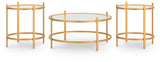 Pearlox Gold Table (Set of 3) from Ashley - Luna Furniture