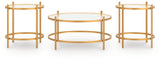 Pearlox Gold Table (Set of 3) from Ashley - Luna Furniture