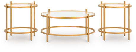 Pearlox Gold Table (Set of 3) from Ashley - Luna Furniture