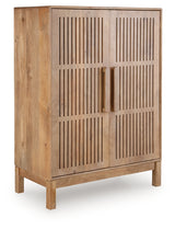 Pellamour Natural Brown Bar Cabinet from Ashley - Luna Furniture
