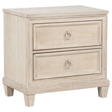 Pembroke Washed Oak 2-Drawer Nightstand from Coaster - Luna Furniture