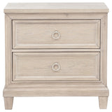 Pembroke Washed Oak 2-Drawer Nightstand from Coaster - Luna Furniture