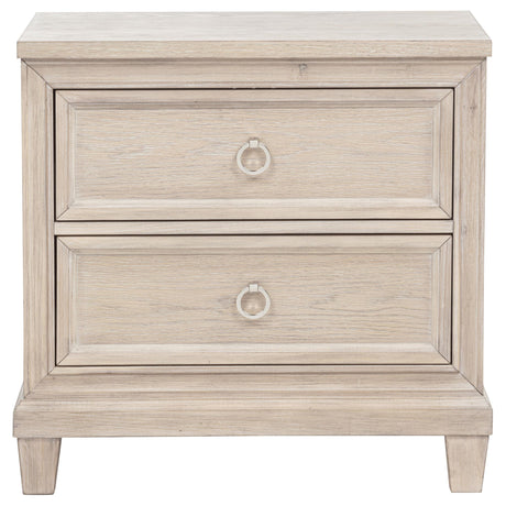 Pembroke Washed Oak 2-Drawer Nightstand from Coaster - Luna Furniture