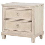 Pembroke Washed Oak 2-Drawer Nightstand from Coaster - Luna Furniture