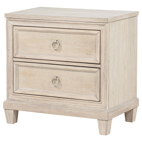 Pembroke Washed Oak 2-Drawer Nightstand from Coaster - Luna Furniture