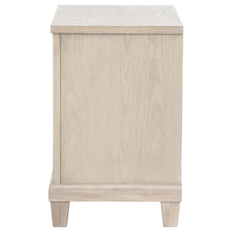 Pembroke Washed Oak 2-Drawer Nightstand from Coaster - Luna Furniture