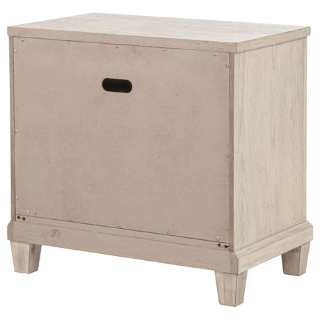 Pembroke Washed Oak 2-Drawer Nightstand from Coaster - Luna Furniture