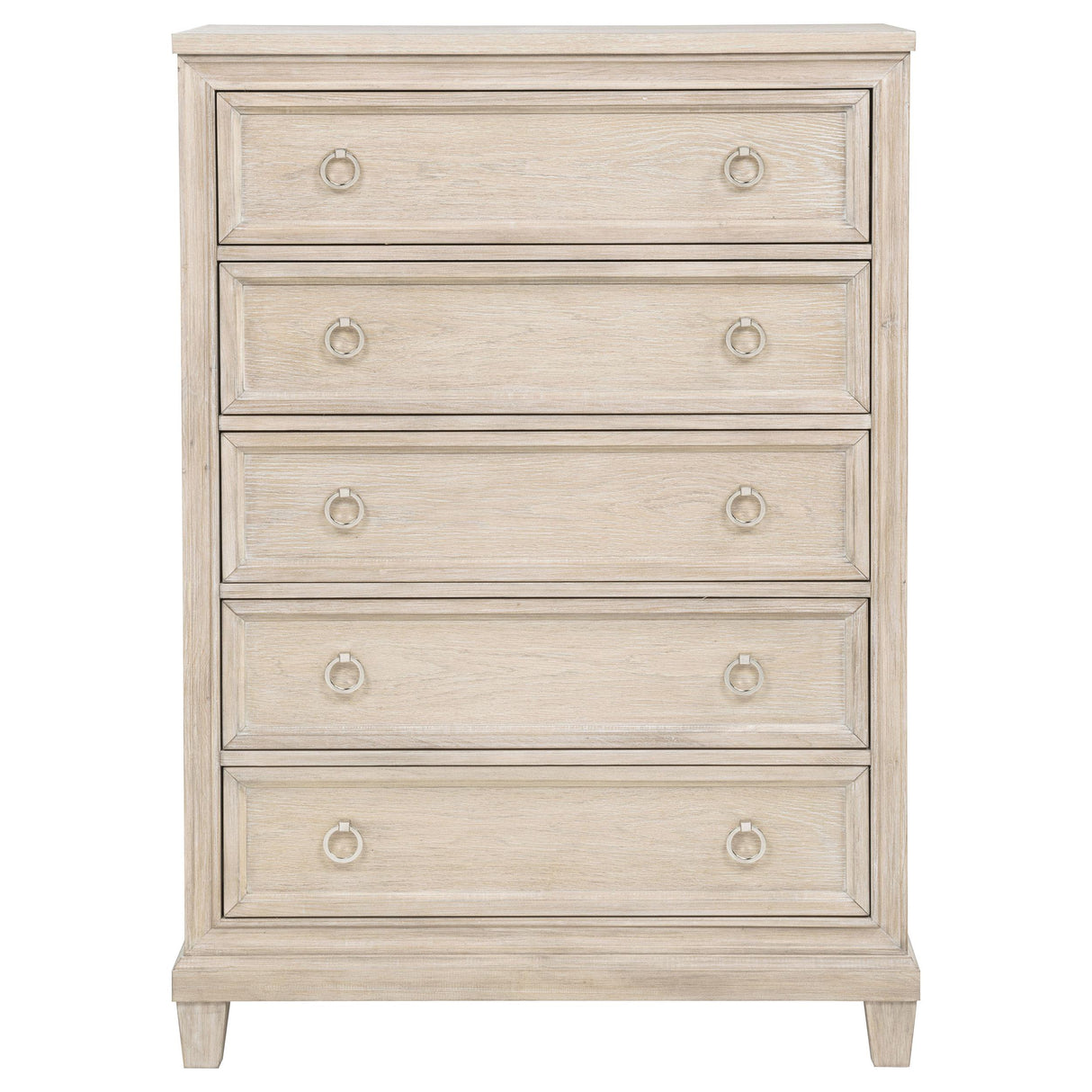 Pembroke Washed Oak 5-Drawer Chest from Coaster - Luna Furniture
