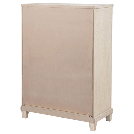 Pembroke Washed Oak 5-Drawer Chest from Coaster - Luna Furniture