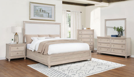 Pembroke Washed Oak 5-Piece Eastern King Bedroom Set from Coaster - Luna Furniture