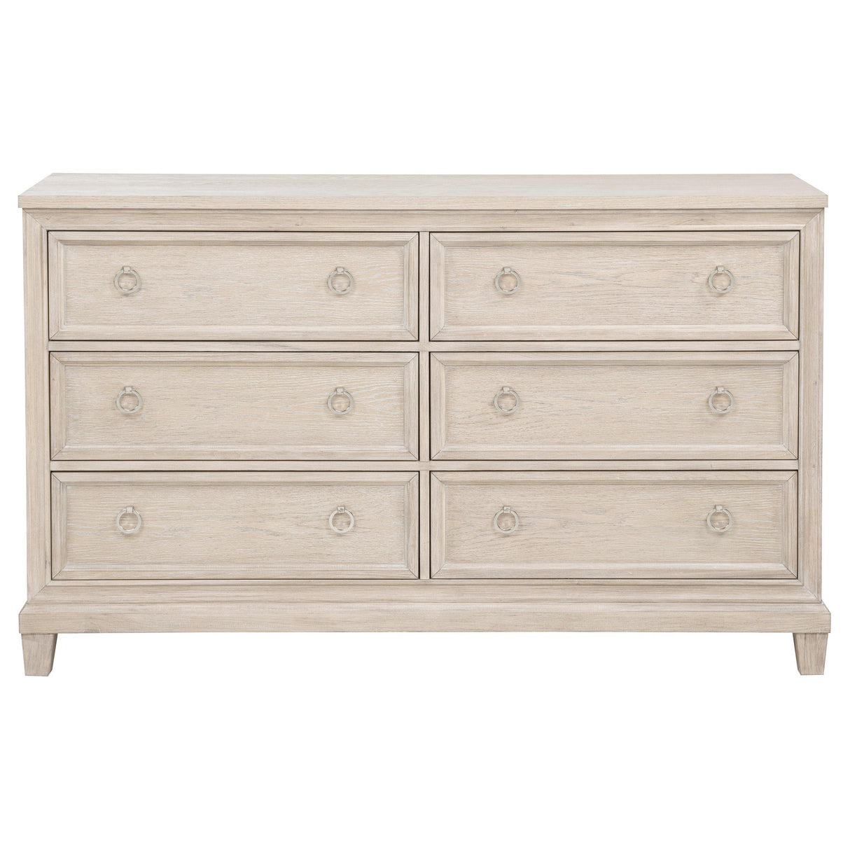 Pembroke Washed Oak 6-Drawer Bedroom Dresser from Coaster - Luna Furniture