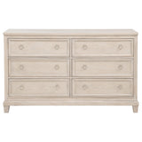 Pembroke Washed Oak 6-Drawer Bedroom Dresser from Coaster - Luna Furniture