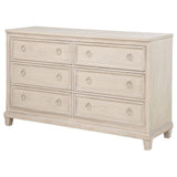 Pembroke Washed Oak 6-Drawer Bedroom Dresser from Coaster - Luna Furniture
